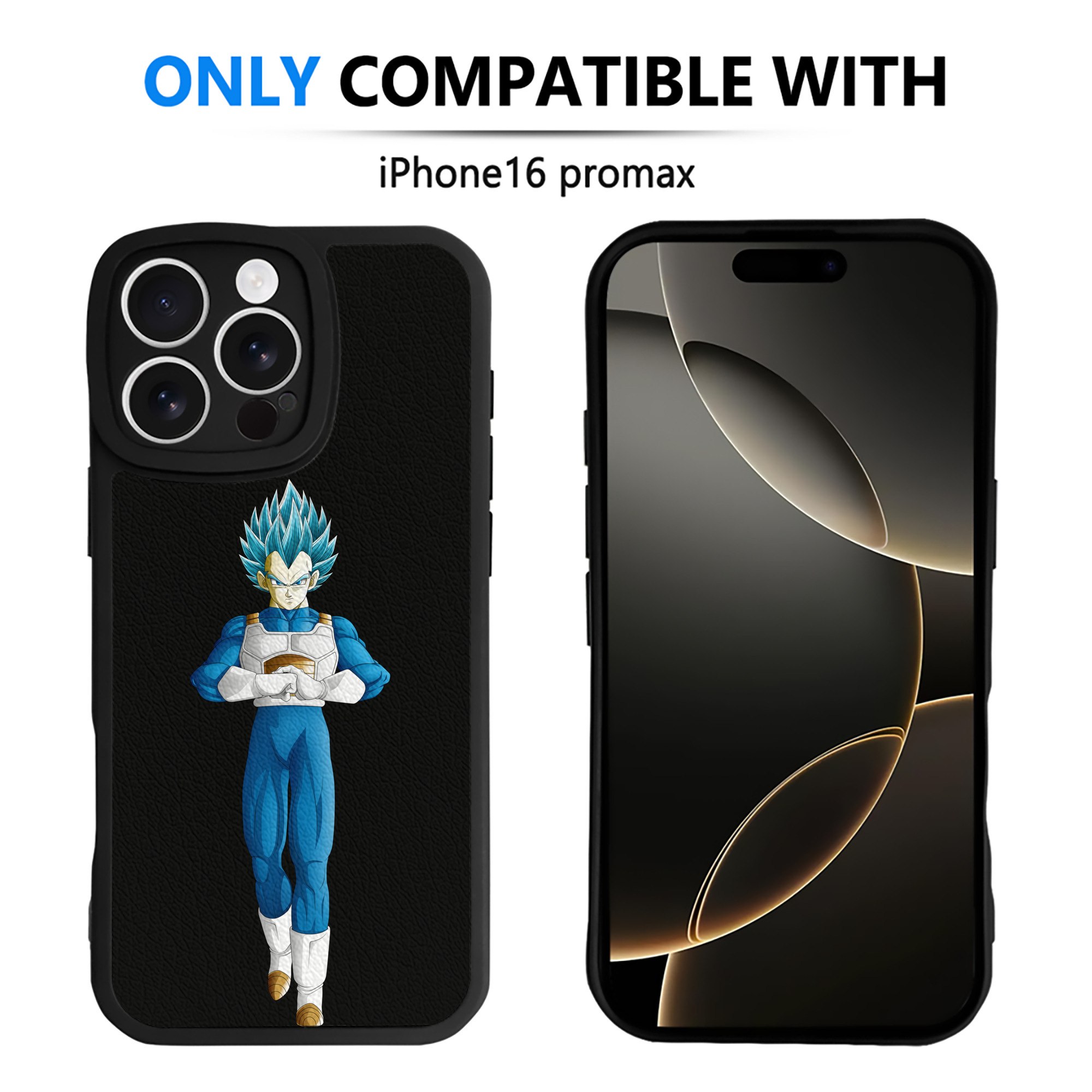 （画像用） ドラゴンボール ベジータ四世（Bejīta Yonsei）DRAGON BALL Vegeta IV 【iPhone 16シリーズ対応】シリコンスマホケース（レザー調） 材質：シリコン